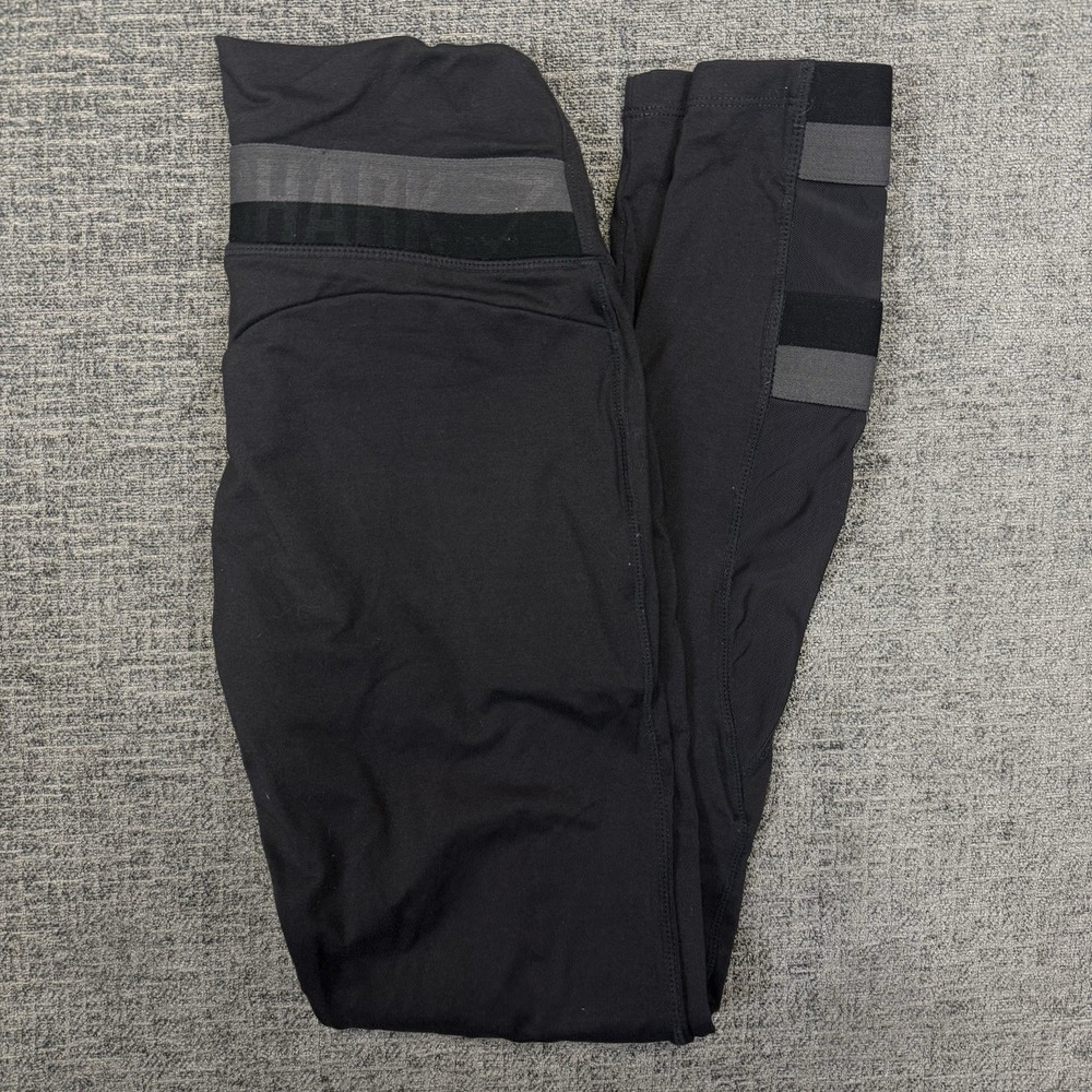 Gymshark Empower Leggings High Waisted‎ Mesh Black Gray Workout Womens Small